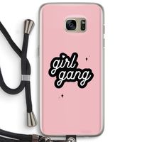 Girl Gang: Samsung Galaxy S7 Edge Transparant Hoesje met koord