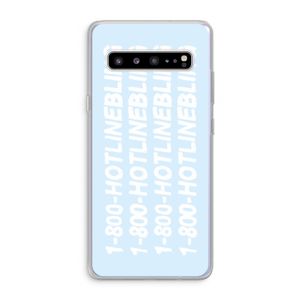Hotline bling blue: Samsung Galaxy S10 5G Transparant Hoesje