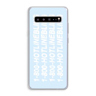 Hotline bling blue: Samsung Galaxy S10 5G Transparant Hoesje