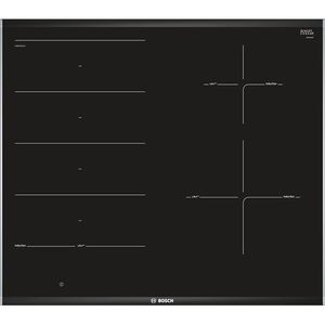 Bosch PXE675DC1E kookplaat Zwart, Roestvrijstaal Ingebouwd Inductiekookplaat zones 4 zone(s)