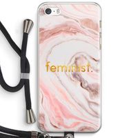 Feminist: iPhone 5 / 5S / SE Transparant Hoesje met koord