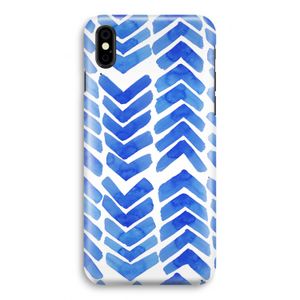 Blauwe pijlen: iPhone Xs Volledig Geprint Hoesje