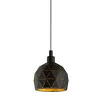 Eglo Design hanglamp Roccaforte Ø 17cm zwart met goud 33345