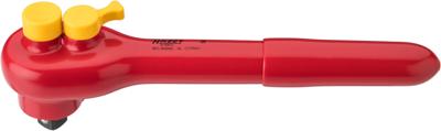 HAZET Omschakelratel · geïsoleerd 916KV · 1/2 inch (12,5 mm) vierkant massief · Lengte: 260 mm