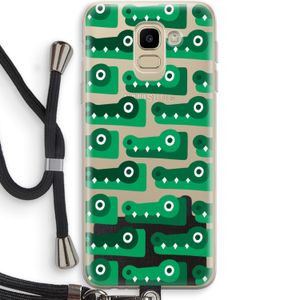Crocs: Samsung Galaxy J6 (2018) Transparant Hoesje met koord