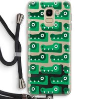 Crocs: Samsung Galaxy J6 (2018) Transparant Hoesje met koord