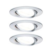 Paulmann 93433 Inbouwlamp Set van 3 stuks 19.5 W Aluminium (gedraaid) - thumbnail