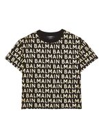 Balmain Kids t-shirt en coton à logo - Noir - thumbnail