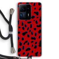 Red Leopard: Xiaomi Mi Mix 4 Transparant Hoesje met koord