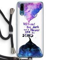 Stars quote: Huawei P20 Transparant Hoesje met koord