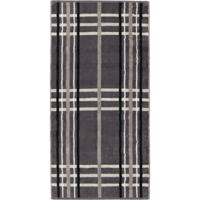 Cawö Cawö Noblesse Check Handdoek 50x100 anthrazit
