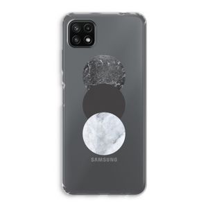Marmeren cirkels: Samsung Galaxy A22 5G Transparant Hoesje