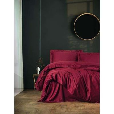 Beddengoedset - 1 dekbedovertrek 220 x 240 cm + 2 kussenslopen 60 x 60 cm - 100% katoen satijn - Rood