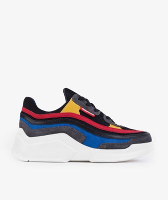 CERO NINE Fort N-573 sneakers | maat 46 | zwart/rood