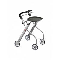 Trust Care Let's Go Indoor rollator zilver Trust Care Let's Go Indoor rollator zilver