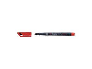 Viltstift STABILO OHpen permanent 843/40 rond 1mm rood