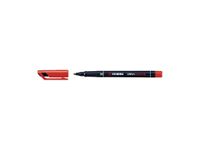 Viltstift STABILO OHpen permanent 843/40 rond 1mm rood