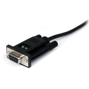 StarTech.com 1-poort USB naar Nulmodem RS232 DB9 Seriële DCE Verloopkabel met FTDI