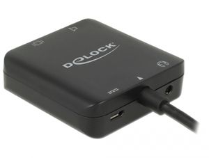 DeLOCK 63276 HDMI Type A (Standard) HDMI Type A (Standard) Zwart video kabel adapter