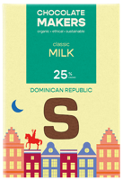 Chocolatemakers Sintletter melkchocolade 25% bio 100 Gram