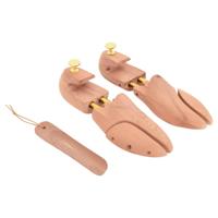 VidaXL Schoenspanner met schoenlepel eu 44-45 massief cederhout