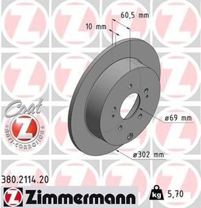 Remschijf Coat Z 380211420