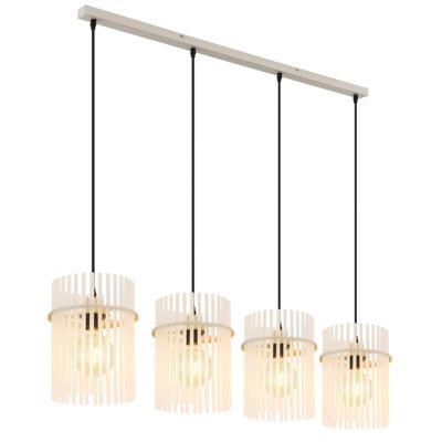 Globo 4-lichts hanglampGorley zand bruin met glas - 15698-4HB