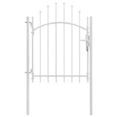 Poort 1x2 m staal wit