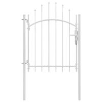 Poort 1x2 m staal wit