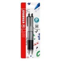Balpen stabilo pointball colorful zw blist à 2st