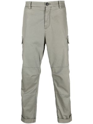 Brunello Cucinelli pantalon fuselé à poches cargo - Vert