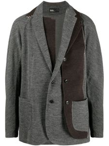 Kolor blazer en laine à design patchwork - Gris