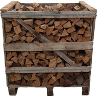 Gedroogd Openhaard Eikenhout haardhout pallet, losgestort 1.4 kuub, gestapeld 1.0 kuub Brandhout Warentuin Mix - Warentuin mix