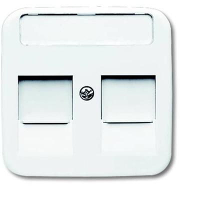 Busch-Jaeger 2CKA001753A8030 Modulaire jack insert Afdekking Zuiver wit (RAL 9010), Wit 1 stuk(s)