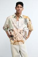 Oosterse patch-blouse - WHITE - L