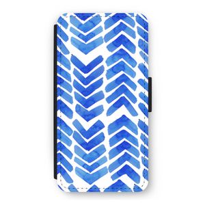 Blauwe pijlen: iPhone 12 Flip Hoesje