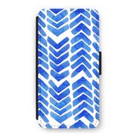 Blauwe pijlen: iPhone 12 Flip Hoesje