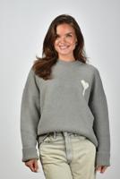 Ami Paris trui ADC Nuage UKS836.KN0135 gris/ecru