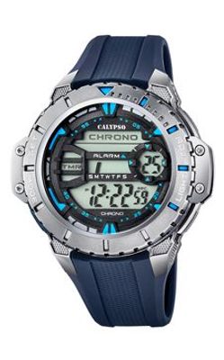 Horlogeband Calypso K5689-4 Kunststof/Plastic Blauw 21mm