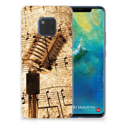 Huawei Mate 20 Pro | Siliconen hoesje | met foto Bladmuziek
