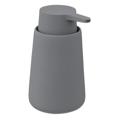 5Five Zeeppompje/dispenser - keramiek - grijs - 250 ml - keuken/badkamer/toilet