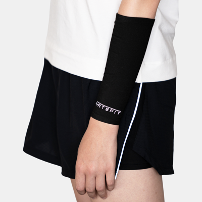 Artefit compressie onderarm sleeves - Unisex zwart