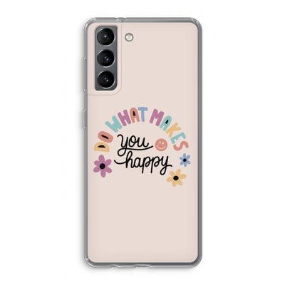 Happy days: Samsung Galaxy S21 Transparant Hoesje