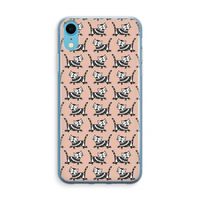 Zwarte poes: iPhone XR Transparant Hoesje