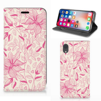 Apple iPhone Xr Smart Cover Pink Flowers - thumbnail