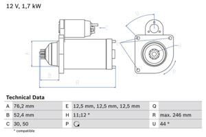 Bosch Starter 0 986 024 100