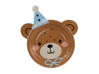 Teddybeer Bordjes 21x23cm (6st)