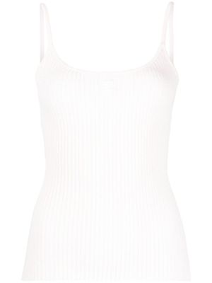 Courrèges Geribbelde tanktop - Roze