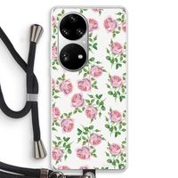 Kleine roosjes: Huawei P50 Pro Transparant Hoesje met koord