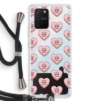 Chicks before dicks: Samsung Galaxy S10 Lite Transparant Hoesje met koord